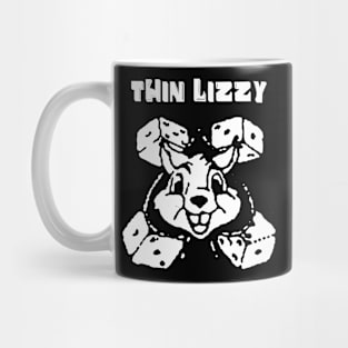 thin lizzy rabbit dice Mug